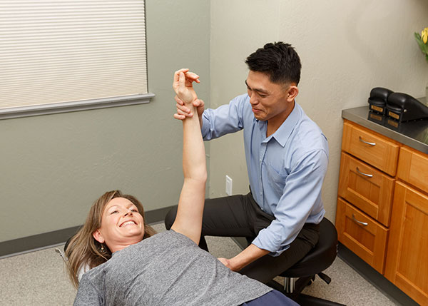Shoulder pain and decreased range of motion