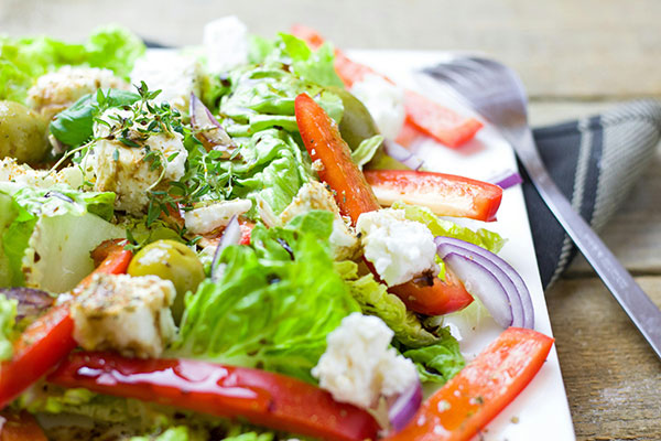 Sizzling Cilantro Lime Fajita Salad with Honey Lime Vinaigrette Recipe